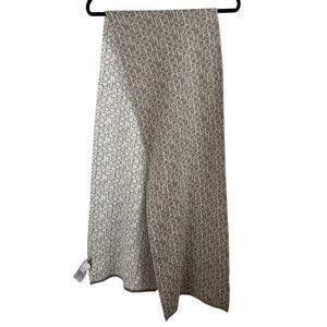 Calvin Klein Brown And White Logo Scarf - 12.5" x 76"